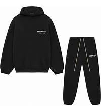 Essentials Set Hoodie and Sweatpants Black